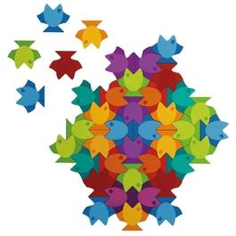 Mandala puzzle - Ryby